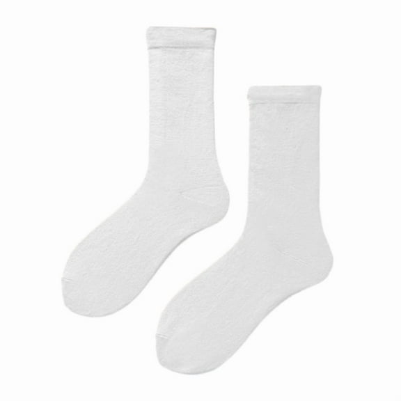 6 Pack Women's Lightweight Cotton Crew Socks Lightly Thin Casual Calf Socks