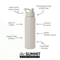 thumbnail image 2 of Simple Modern 30 fl oz Insulated Stainless Steel Summit Wide Mouth Water Bottle with Straw Lid | Almond Birch, 2 of 4