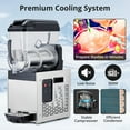 thumbnail image 5 of Commercial Slushy Machine,500W 12L Single Tank Frozen Drink Margarita Machine Smoothie for Snow Melts,Cocktails,Homes,Coffee Shop,Restaurants Black, 5 of 8
