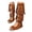 Yellow, variant on Bohemian Long Fringed Knee High Flat Dress Sandals for Women Beach Casual Suede Hollow out Buckles Open Toe Mid Calf Boots with Side Zipper Yellow Size 6