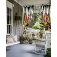 thumbnail image 4 of nqOlkjepod Outdoor Curtains for Patio Waterproof, Retro Rooster Outdoor Privacy Panels Grommet, Farmhouse Watercolor Animals Floral Blackout Outside Curtains for Porch/Cabana 54"x95", 1 Panel, 4 of 8