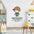 thumbnail image 2 of Positive Mindset Cute Boy Quote Cartoon Quotes Decors Wall Sticker Art Design Decal for Girls Boys Kids Room Bedroom Nursery Kindergarten Home Decor Stickers Wall Art Vinyl Decoration (10x8 inch), 2 of 2