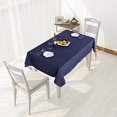 thumbnail image 2 of Clear Plastic Tablecloth x Vinyl PVC Rectangle Table Cloth Protector Oil Spill Proof Wipe Clean Table Cover for Dining Table Parties & Camping Crystal Clear, 2 of 7