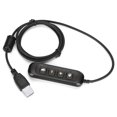 thumbnail image 4 of Auriculares Con Cable Para Centro De Llamadas Adaptador De 3,5 Mm H901 Conector USB QD Adaptador De Cable Volumen Ajustable Adaptador De Auriculares Para Centro De Llamadas Para, 4 of 8