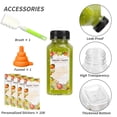 thumbnail image 3 of Botellas de jugo de plástico TOMNK 100 piezas 240 ml con tapas y etiqueta, 3 of 6