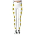 thumbnail image 4 of B91xZ Women's Plus Size Jegging High Rise Ankle Knit Leggings,White S, 4 of 5