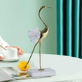 thumbnail image 5 of Golden Crane Statue Animal Bird Modern Minimalist Luxury Sculpture Figurine Ornament for Home Shelves Bedroom Decoration Style D, 5 of 8