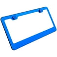 thumbnail image 2 of KA Depot Blue Chrome Mirror License Plate Frame T304 Stainless Steel + Metal Screw Caps…, 2 of 7