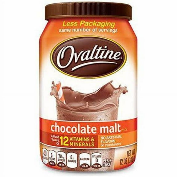 Ovaltine Chocolate Malt Mix, 12 Oz.