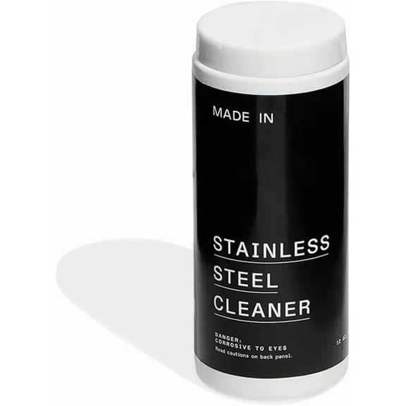 Cookware - Stainless Steel Cleaner - Environmentally Safe Stainless Steel Cleaner for Polishing and Cleaning Pots and Pans - 12oz Powder