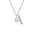thumbnail image 2 of Delight Jewelry Two-tone Westie Silhouette Heart Silvertone Always My Sister Bar Charm Necklace, 23", 2 of 4