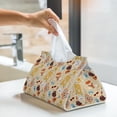 thumbnail image 5 of Goofa Summer Travel Pattern Triangle Square Tissue Box Cover, Modern PVC Leathe Facial Paper Holder,Decorative Holder/Organizer for Bathroom Vanity Countertop, 5 of 9