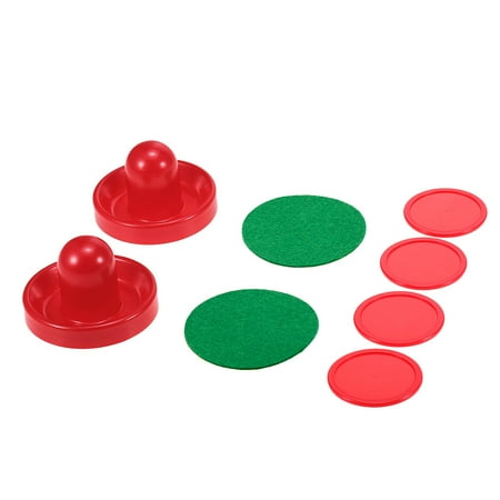 Custom Game Table Felt 1 Set Air Hockey 76mm / 96mm Mallet Pusher Puck Felt Slider Pusher Table Games Replacement Accessories Goalies ()