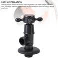 thumbnail image 4 of 1/2 Angle Stop Valve Brass Water Shut Off Valve, Copper Angle Valve for Bathroom Toilet Kitchen with Compact Design Easy Installation High Temperature Pressure, 4 of 7