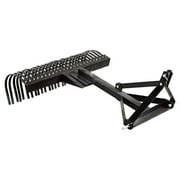 Field Tuff 60" 3 Pt Landscape Yard Rake Attachment for Category 1 Tractor