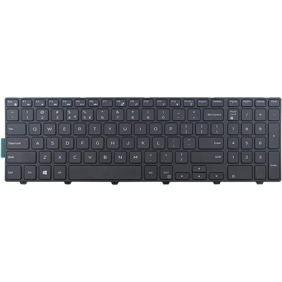 New US Black English Laptop Keyboard Replacement for Dell Vostro 15 3549 3565 3568 3546 3550 3558 3559 3561 3572 3578 3580 Inspiron 3565 3567 3568 3573 3576