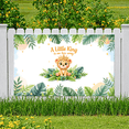 thumbnail image 6 of Cartoon Lion Baby Shower Banner Jungle Animal Party Backdrop Little King Safari Theme for Baby Shower Birthday Event Decoration, 6 of 9