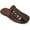 Brown-0982, variant on Men's Sandals Slides Closed Toe Hook and Loop Fisherman Flip Flops Slipper