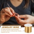 thumbnail image 4 of Alambre para manualidades de joyería Uxcell, alambres de cobre para bisutería con alicates para la fabricación de joyas 171 pies x 24 calibre 1, 4 of 7