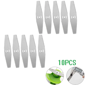 10 PCS Weed Wacker Eater Metal Blades, Universal Grass String Trimmer attachments