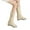 Beige, variant on Lovskoo 2024 Women's Wedges Mid Calf Boots Upholstered Mid Length Dressy Warm Thickened Snow Boots Pink