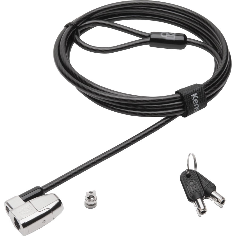 Kensington ClickSafe 2.0 Keyed Laptop Lock, 6ft Steel Cable, Silver