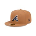 thumbnail image 3 of Men's New Era Brown Atlanta Braves Colour Pack 59FIFTY Fitted Hat, 3 of 7