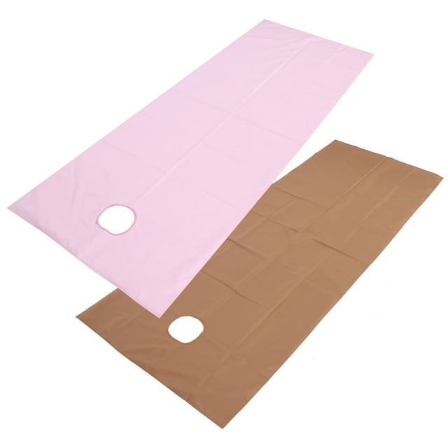 Drap de Lit de Massage Drap de Lit de Salon de Beauté Imperméable Résistant à l'Huile Housse de Lit de Massage avec Trou pour le Visage