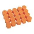 thumbnail image 1 of pitrice 20 Pieces/Set Car Wheel Hub Screw Cap Detachable Decorative Replacement 16mm Hexagonal Universal Tire Screws Guard Red Orange, 1 of 1