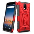thumbnail image 4 of SPY CASE for Cricket Vision 3 / Cricket Debut 4G / AT&T Calypso (U318AA) Case with Tempered Glass Screen Protector Hybrid Cover with Kickstand Phone Belt Clip Holster - Red, 4 of 7