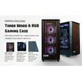thumbnail image 2 of ViprTech Overlord 3.0 Wood PC - AMD Ryzen 7 7700 5.3Ghz, RTX 5070 Ti 16G, 32GB, 2TB, Liquid-Cooled B, 2 of 9