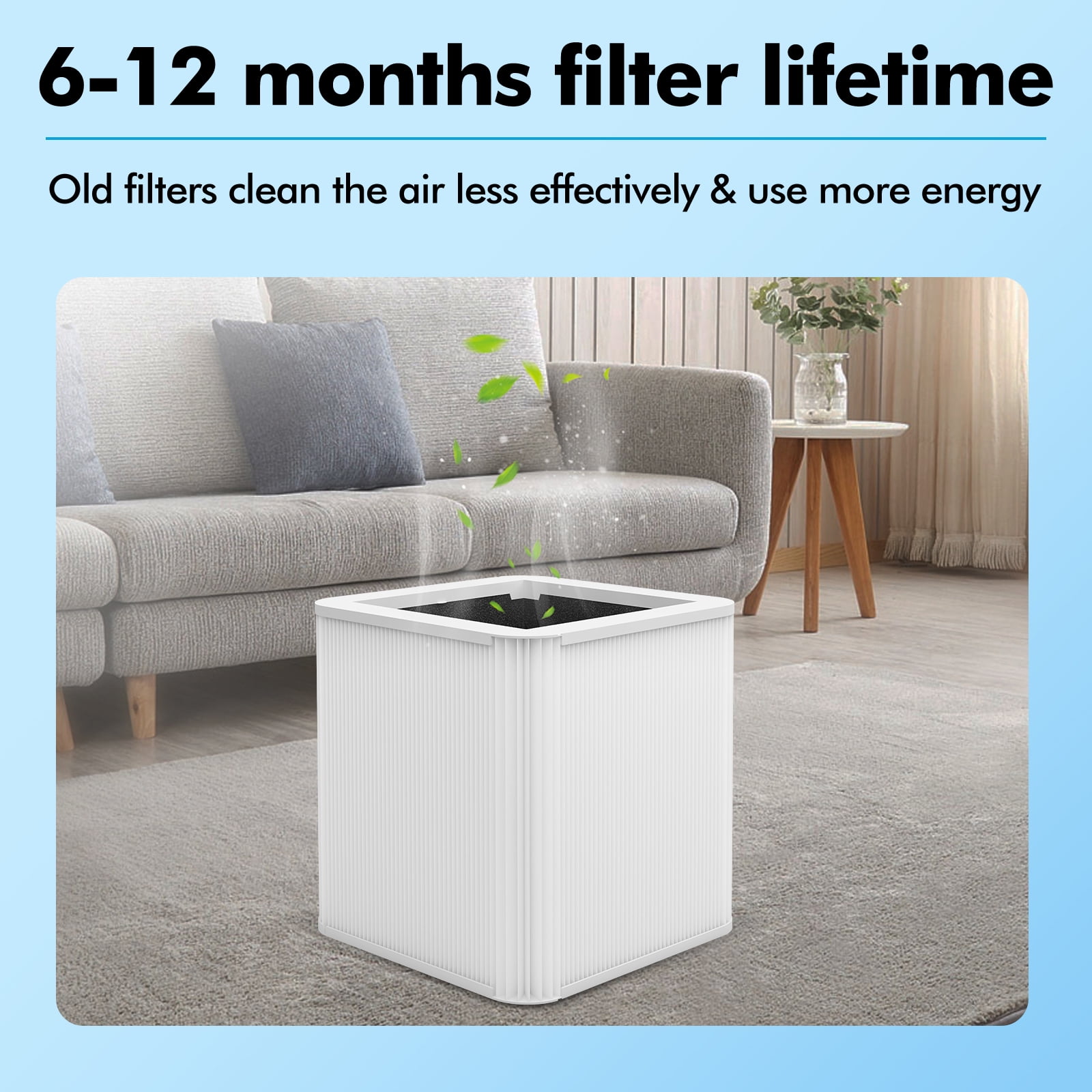 FFAC 211+ Filter Replacement Compatible with 211+ Air Purifier, 2-in-1 H13 HEPA Filter and Activated Carbon Filters,2 Pack