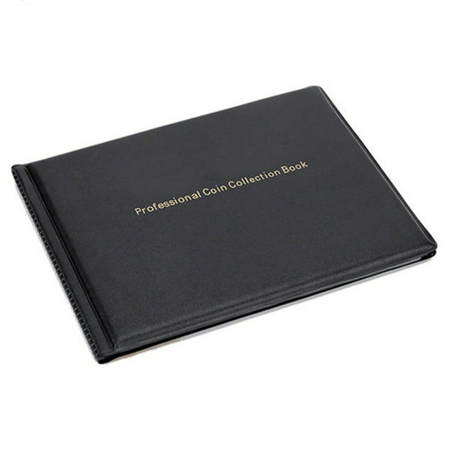 Coin Collection Holder Book for Collectors 240 Pockets Transparent PVC Penny Collection Album Display for 25mm/0.98 Inch Coin Souvenir Penny Collection Organizer for Dustproof Waterproof C