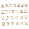 thumbnail image 3 of Minkissy 52Pcs Wooden Alphabet Embellishment for Home Decor Wood Alphabet Letters Square, 3 of 7