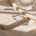 thumbnail image 4 of Rosec Jewels Lab Grown Diamond Engagement Ring 2 Carat - IGI Certified - E-VS1 Quality - Ready to Gift For Women, 925 Sterling Silver, US 4.00, 4 of 7