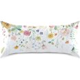 thumbnail image 3 of GZHJMY Colorful Flowers Satin Pillowcase for Hair and Skin, Soft and Cozy Cooling Smooth Pillow Cover with Envelop Closure, Standard Size 20x26in Home Decor, 3 of 7