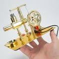 thumbnail image 3 of Stirling Engine Model Kit That Works, Balanced Single-Cylinder Hot Air Stirling Engine with USB Light for Physics Science Experiment Demonstration, 3 of 6