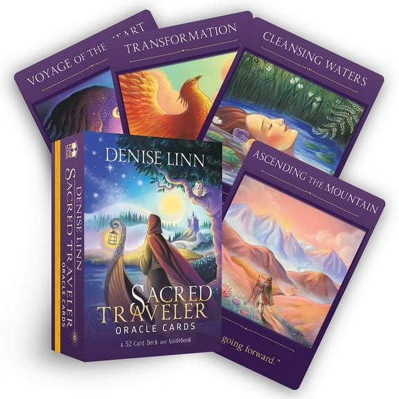 Sacred Traveler Oracle Cards: A 52-Card Deck and Guidebook, (Hardcover)