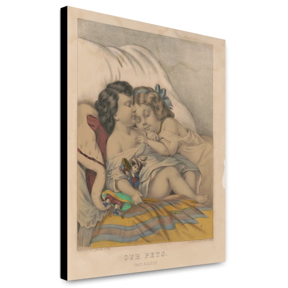 Canvas Print: Our Pets - Fast Asleep, circa 1872