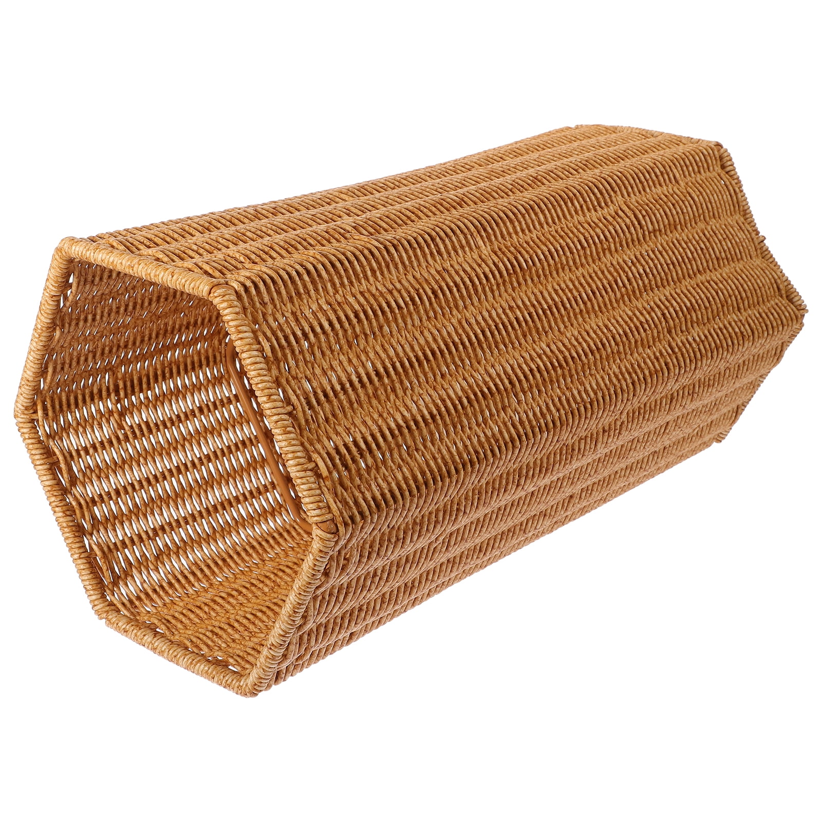 Monyance umbrella holder indoor Woven Rattan Umbrella Stand Holder for Entryway and Laundry(15.55X8.27X7.48Inches)