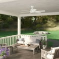 thumbnail image 6 of Hunter - Kennicott Indoor/Outdoor Ceiling Fan, Wall Control, 52-inch, Fresh White, Casual-style, 3-speed WhisperWind Motor, 53435, for Porches, Bathrooms, 6 of 17