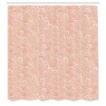 thumbnail image 2 of Ambesonne Vintage Shower Curtain, Classic Floral Swirls Print, 69"Wx70"L, Blush Beige, 2 of 4