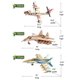 thumbnail image 3 of Juego de 6 modelos de aviones y helicópteros 3D i-Chony de madera, 3 of 4