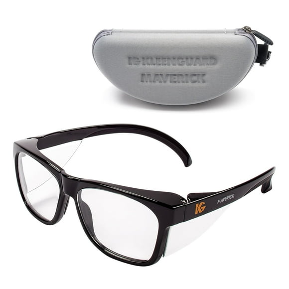 Safety Glasses KLEENGUARD V30 Maverick Clear Lens Black Frame