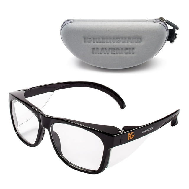 Safety Glasses KLEENGUARD V30 Maverick Clear Lens Black Frame