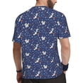 thumbnail image 2 of Wukai Squirrel Flower Print Men's Short-Sleeved Mesh T-Shirt,Quick-Dry Short Sleeve Workout T-Shirt-XX-Large, 2 of 8