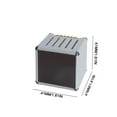thumbnail image 3 of Gray Guitar Pick Storage Box Simulation Speaker Design Accessory Case Gray Color Material Plastic For Music Accessories Compact, 3 of 3