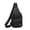 Black, variant on Crossbody Bag Sling Backpack Lightweight Water-Resistant,Headphone Hole Adjustable Strap,for Men Women,for Daily Use Travel Outdoor