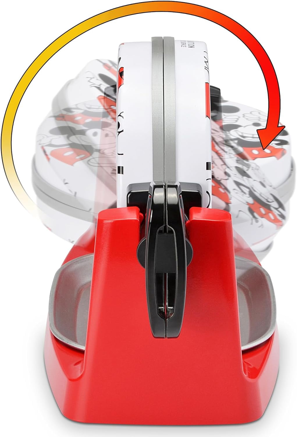 Rotating Bubble Waffle Maker with Nonstick Plates and Drip Tray for Home Kitchen Use
