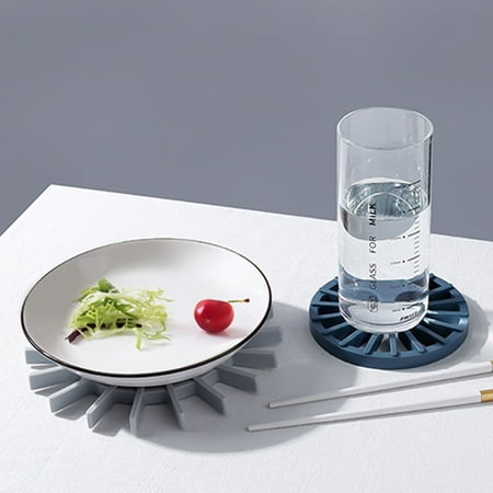 

SPRING PARK Silicone Multi-Use Heat-insulated Mat - Insulated Flexible Durable Non Slip Table Cup Mat